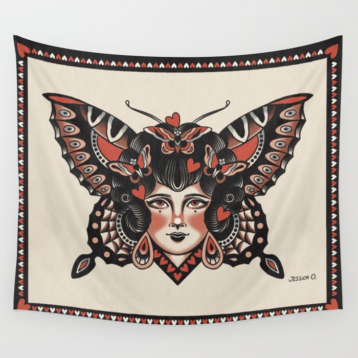 Queen of my heart (black hair) Wall Tapestry Gallery Image 1