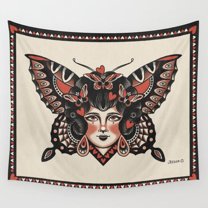 Queen of my heart (black hair) Wall Tapestry Gallery Image 3