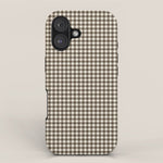 brown gingham iPhone Case Gallery Image 1