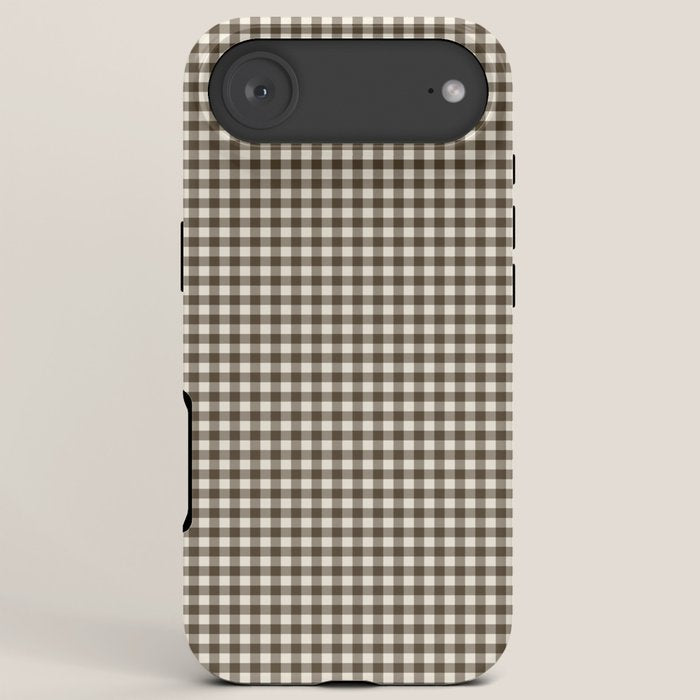 brown gingham iPhone Case Gallery Image 6