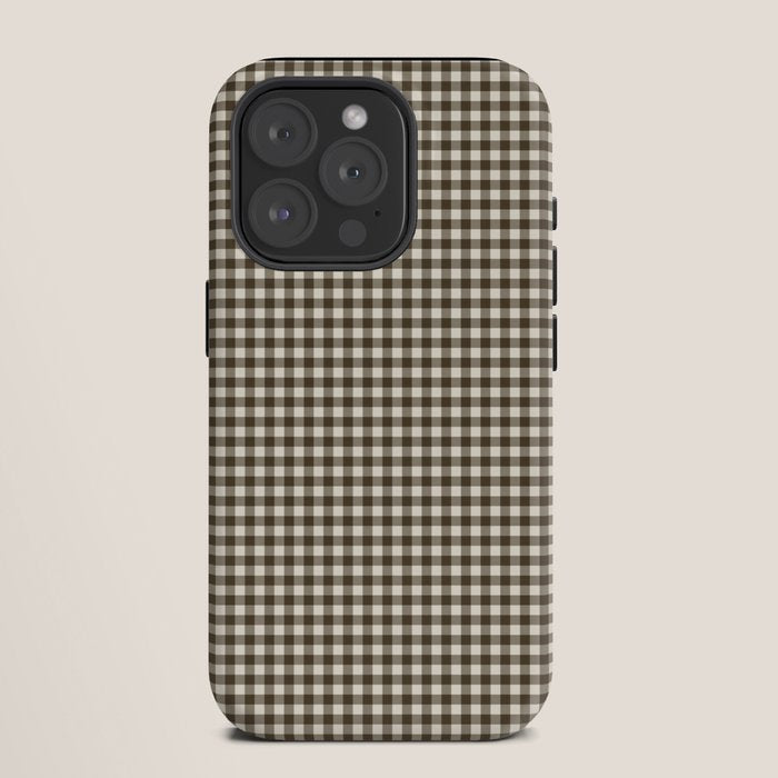 brown gingham iPhone Case Gallery Image 11