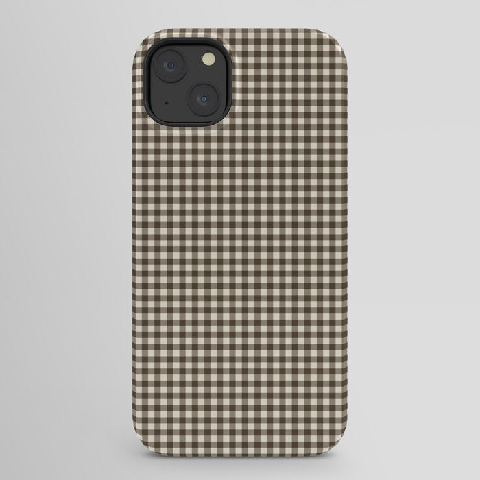 brown gingham iPhone Case Gallery Image 30