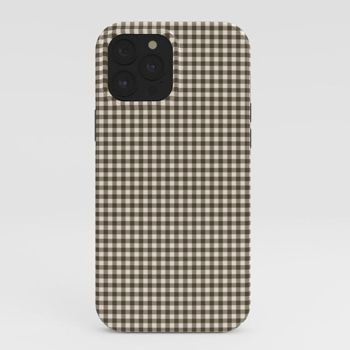 brown gingham iPhone Case Gallery Image 40