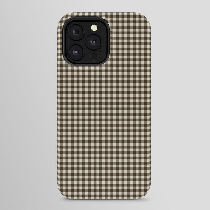 brown gingham iPhone Case Gallery Image 24