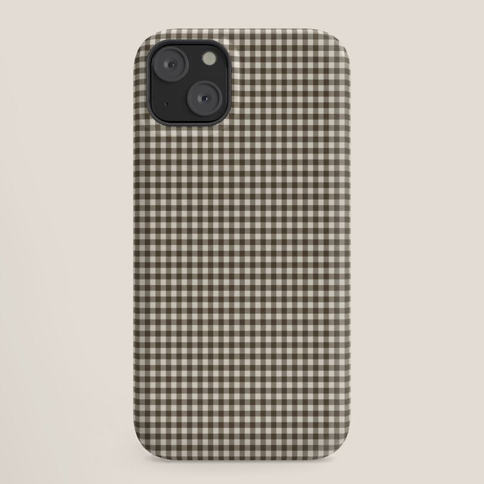 brown gingham iPhone Case Gallery Image 18