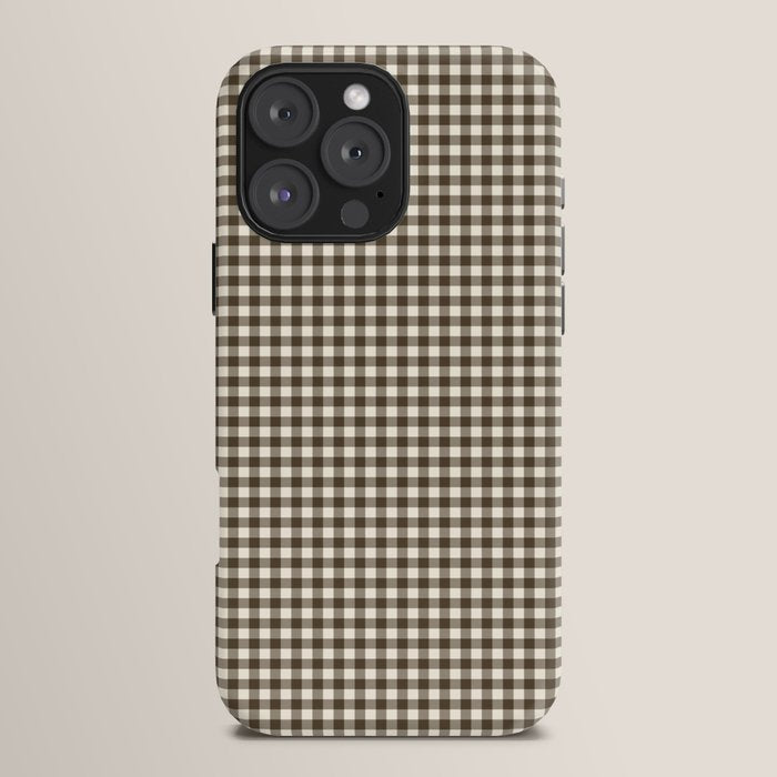 brown gingham iPhone Case Gallery Image 16