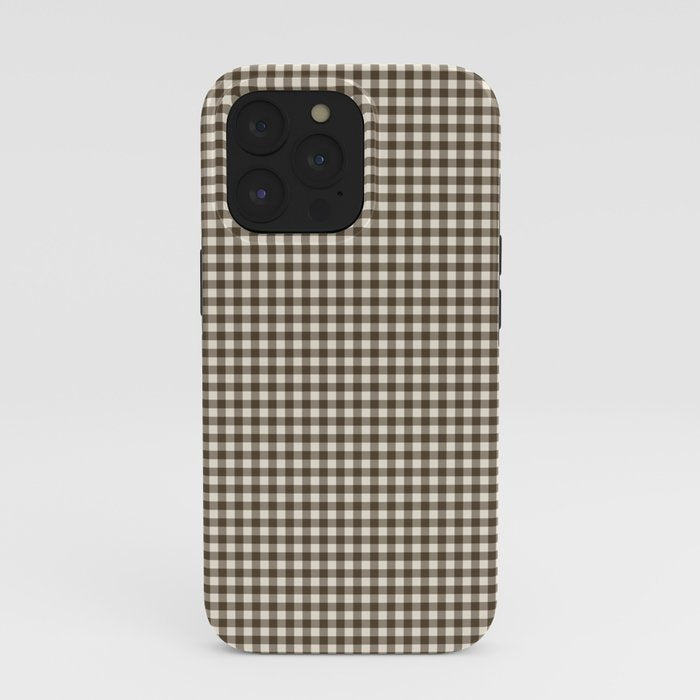 brown gingham iPhone Case Gallery Image 39