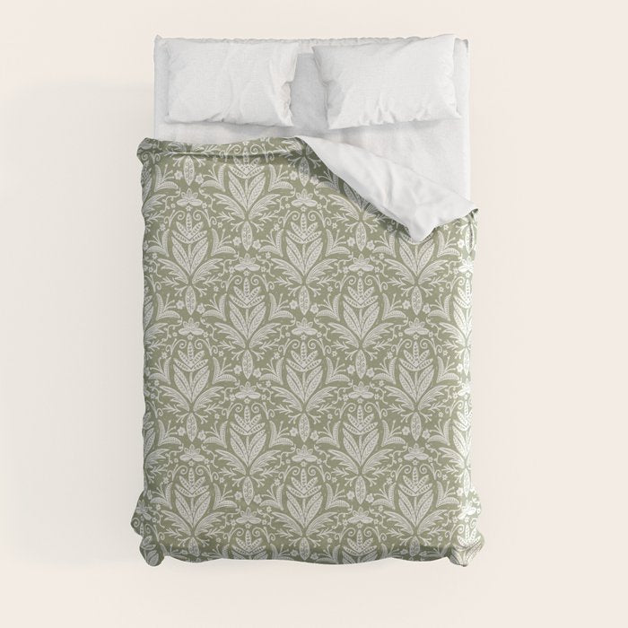 Tropical Paradise . Lush Green Duvet Cover Gallery Image 3