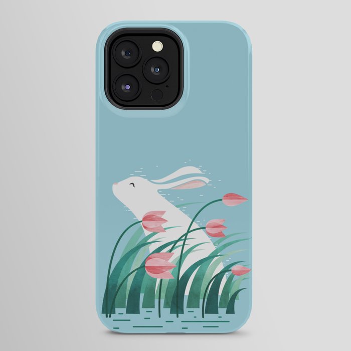 Rabbit Resting, Sky Blue Version iPhone Case Gallery Image 24