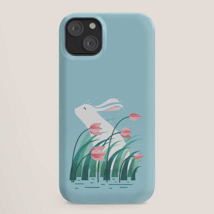 Rabbit Resting, Sky Blue Version iPhone Case Gallery Image 18
