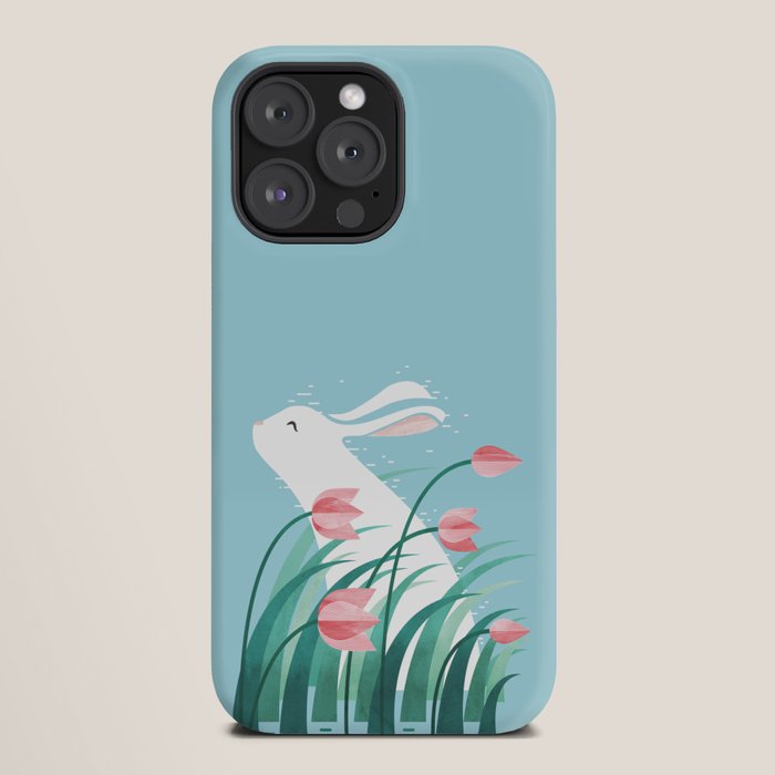 Rabbit Resting, Sky Blue Version iPhone Case Gallery Image 20