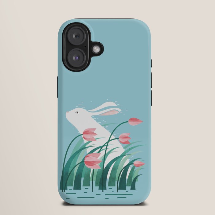 Rabbit Resting, Sky Blue Version iPhone Case Gallery Image 9