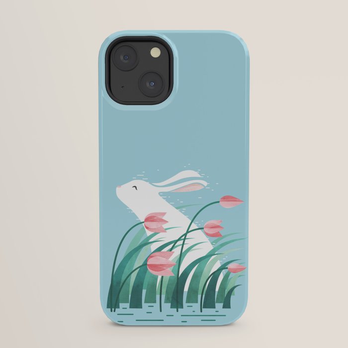 Rabbit Resting, Sky Blue Version iPhone Case Gallery Image 21