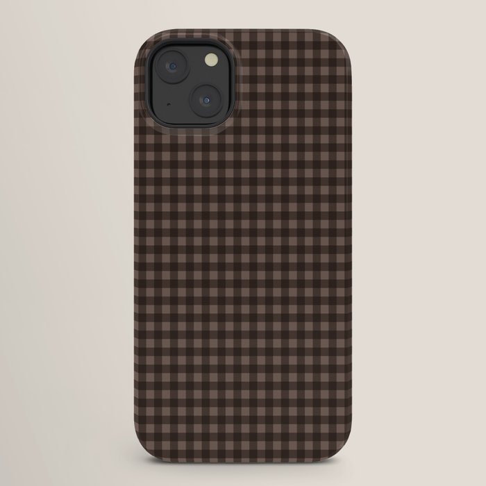 Gingham Plaid Pattern - Earthy Brown iPhone Case Gallery Image 26