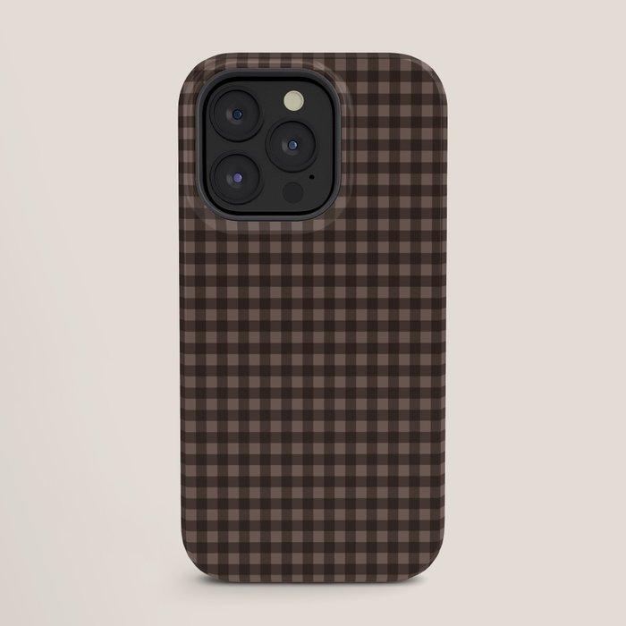 Gingham Plaid Pattern - Earthy Brown iPhone Case Gallery Image 27