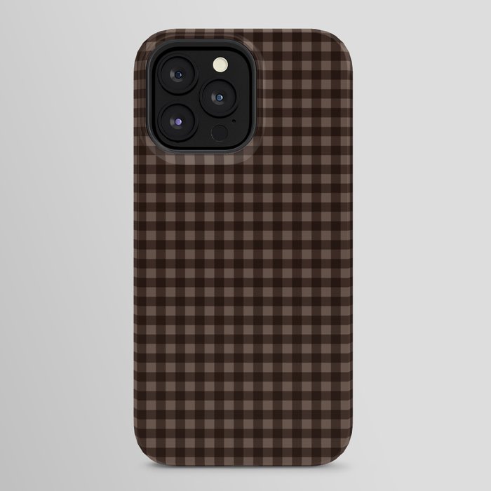 Gingham Plaid Pattern - Earthy Brown iPhone Case Gallery Image 32