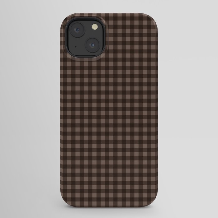 Gingham Plaid Pattern - Earthy Brown iPhone Case Gallery Image 22