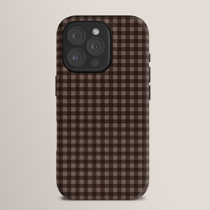 Gingham Plaid Pattern - Earthy Brown iPhone Case Gallery Image 15