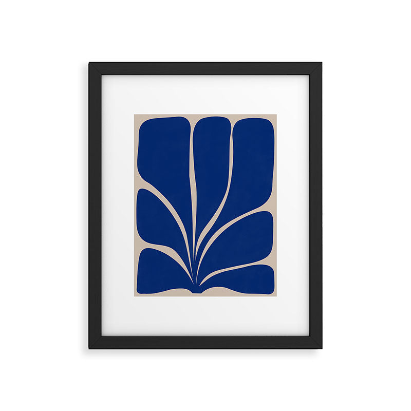 Seven Leaf Plant - 3/3 Framed Art Print Gallery Image 1