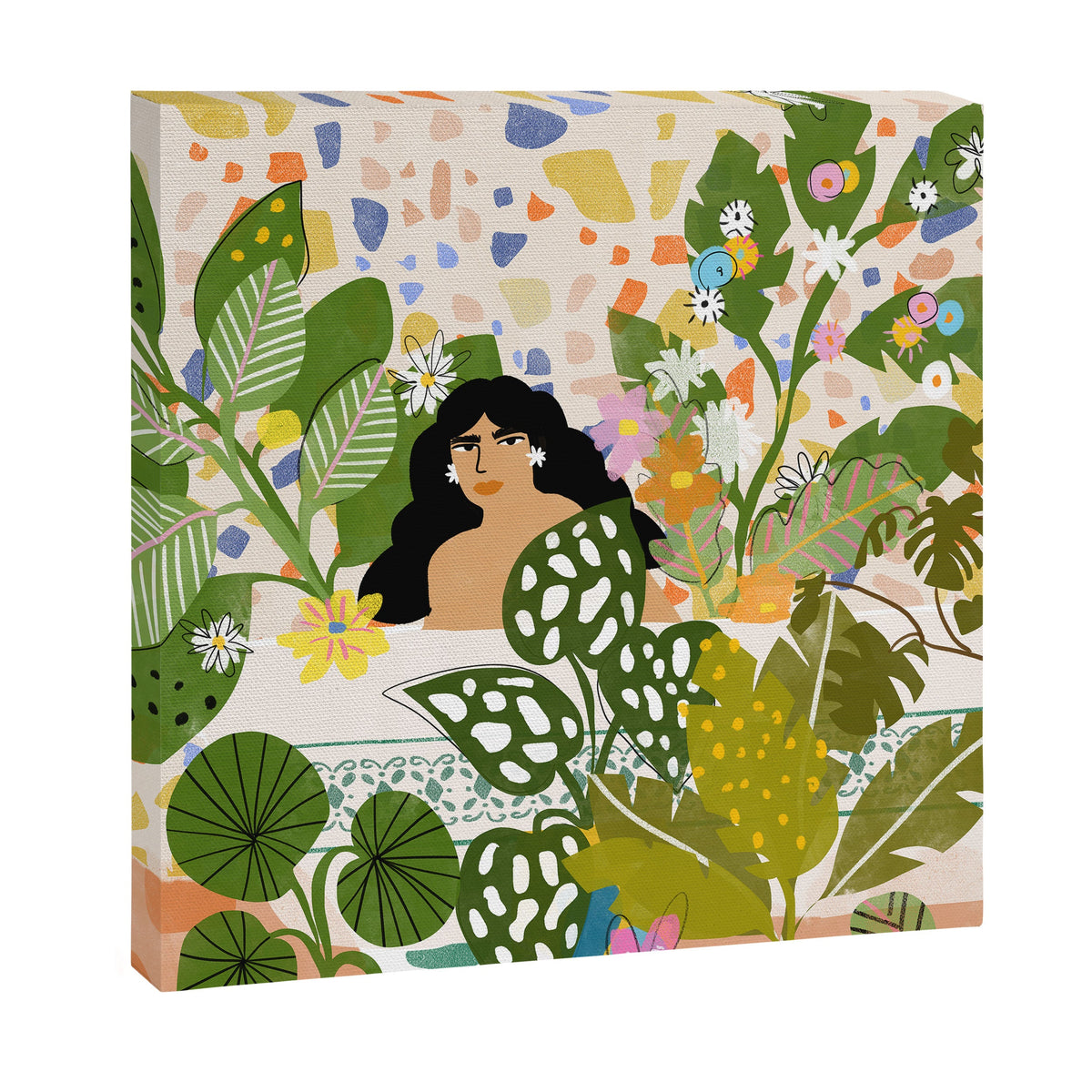 Bathing with Plants Canvas Print Gallery Image 9