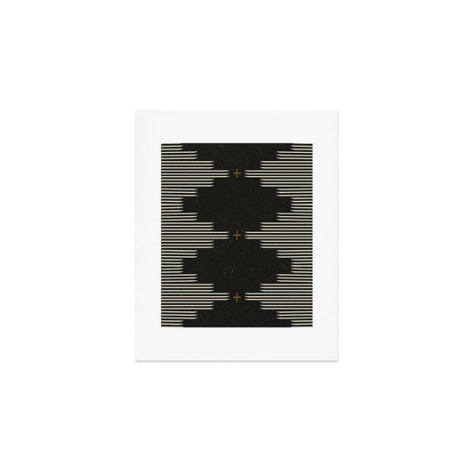 Southwestern Minimalist Black & White Art Print Gallery Image 1