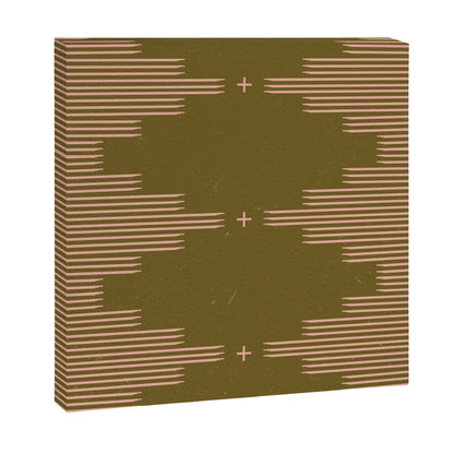 Southwestern Minimalist Retro Green & Pink Canvas Print Gallery Image 9