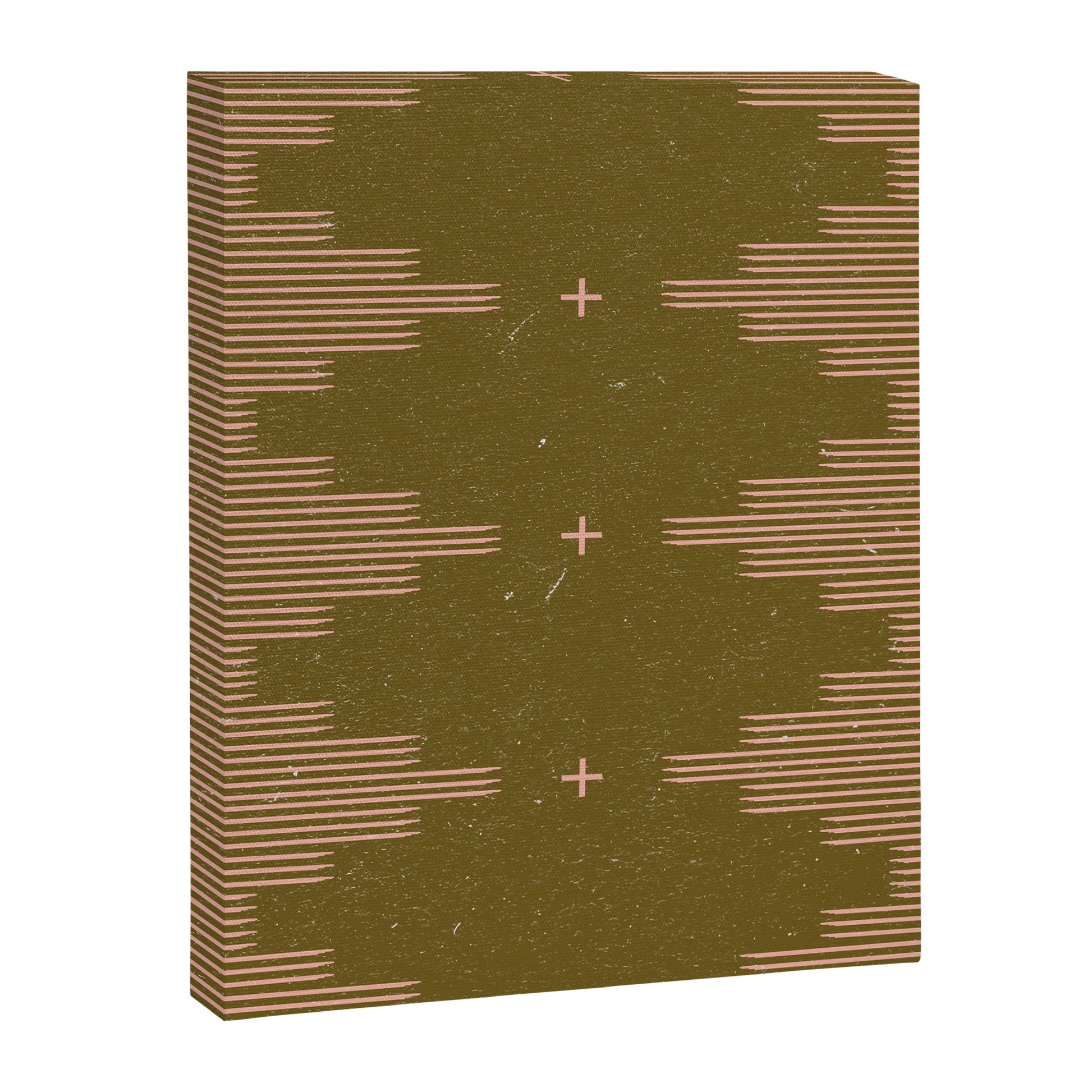Southwestern Minimalist Retro Green & Pink Canvas Print Gallery Image 8