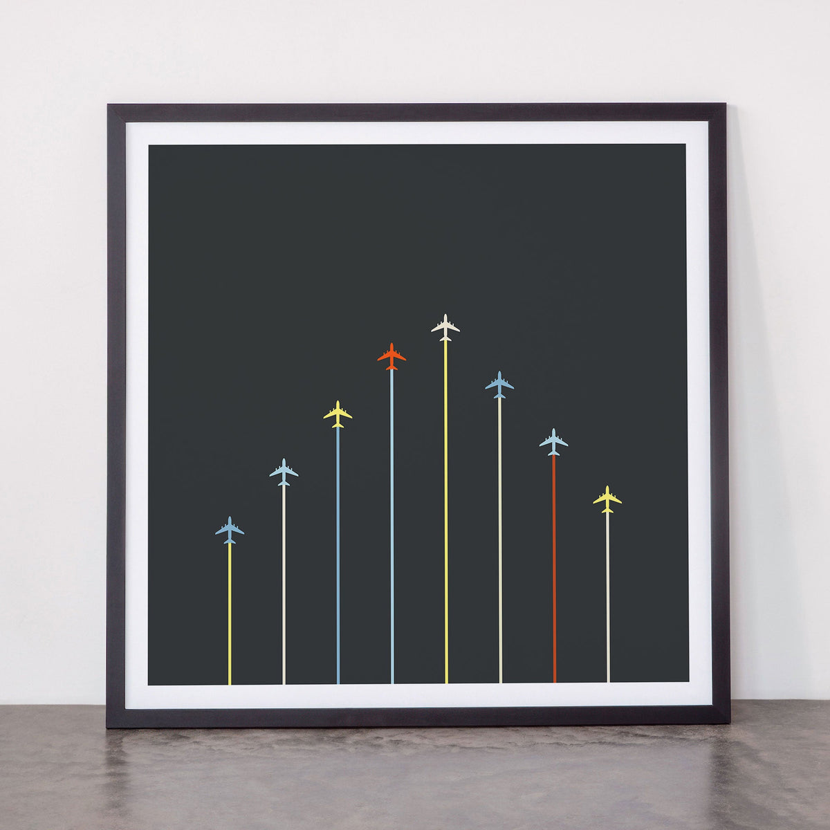 Retro Airplanes 06 Framed Art Print Gallery Image 55