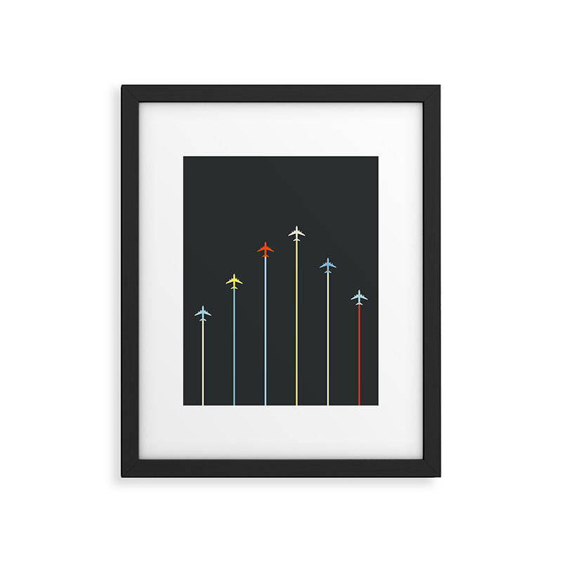 Retro Airplanes 06 Framed Art Print Gallery Image 5