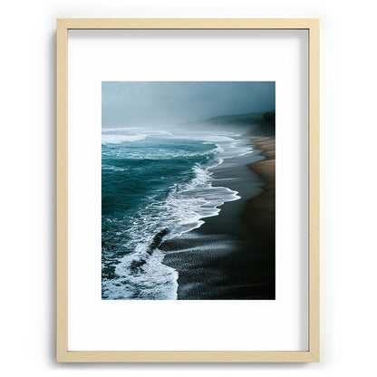 Misty Shoreline - Moody Ocean Photography Print Framed Art Print Gallery Image 73