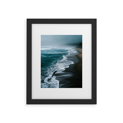Misty Shoreline - Moody Ocean Photography Print Framed Art Print Gallery Image 30