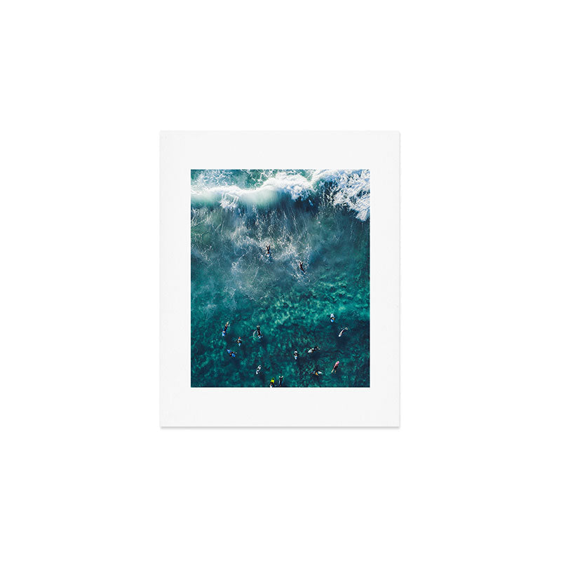Surfing in the Ocean 2 Art Print Gallery Image 1