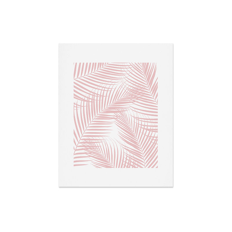 Blush Pink Palm Leaves Dream - Cali Summer Vibes #2 #tropical #decor #art #society6 Art Print Gallery Image 4