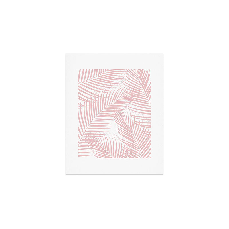 Blush Pink Palm Leaves Dream - Cali Summer Vibes #2 #tropical #decor #art #society6 Art Print Gallery Image 1