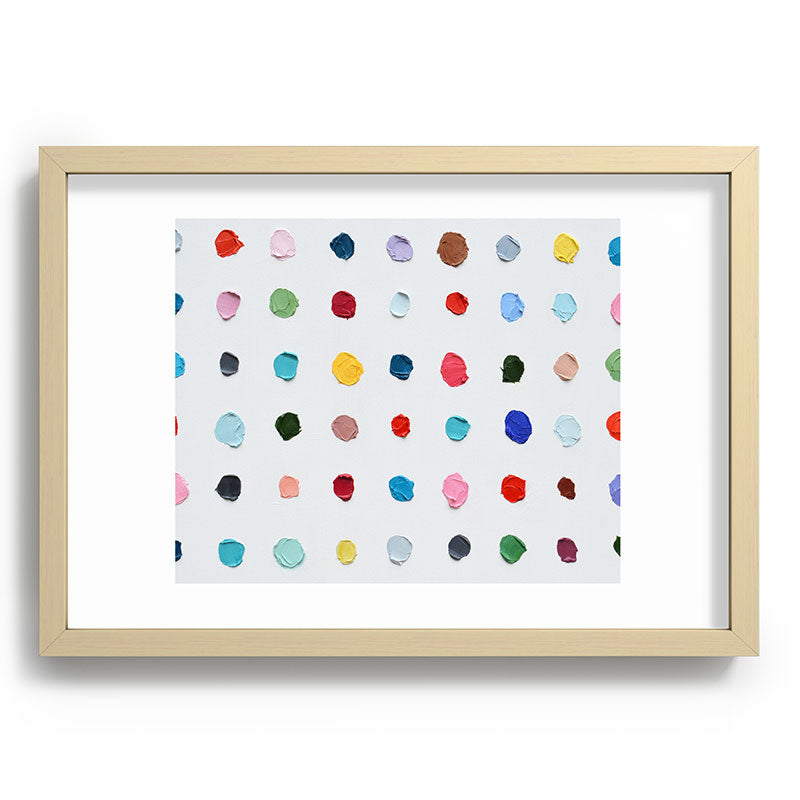 Infinite Polka Daubs Framed Art Print Gallery Image 97