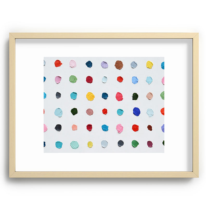 Infinite Polka Daubs Framed Art Print Gallery Image 100