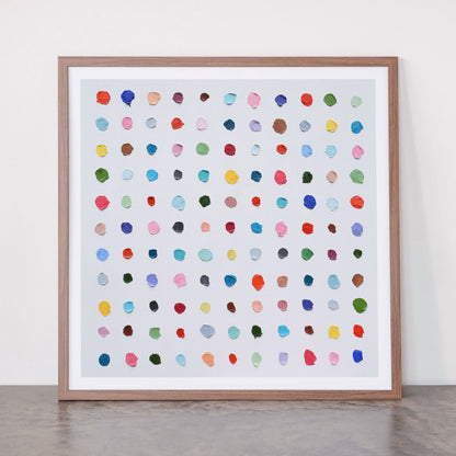 Infinite Polka Daubs Framed Art Print Gallery Image 66
