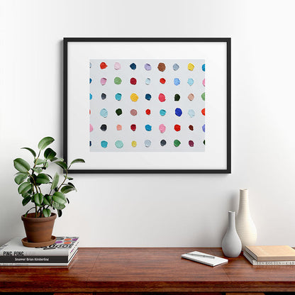 Infinite Polka Daubs Framed Art Print Gallery Image 9