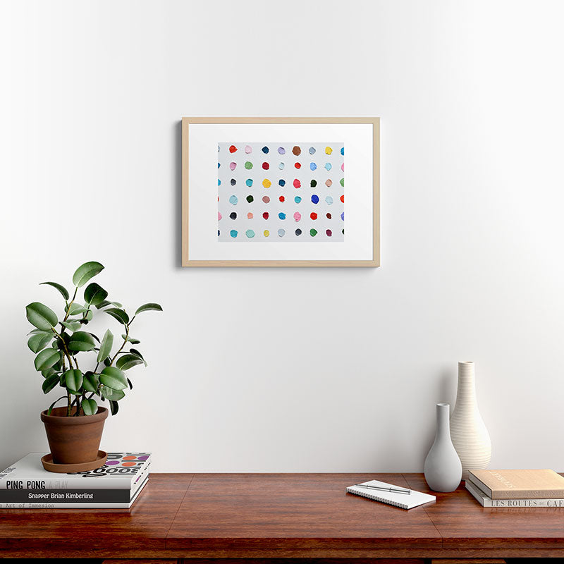 Infinite Polka Daubs Framed Art Print Gallery Image 26