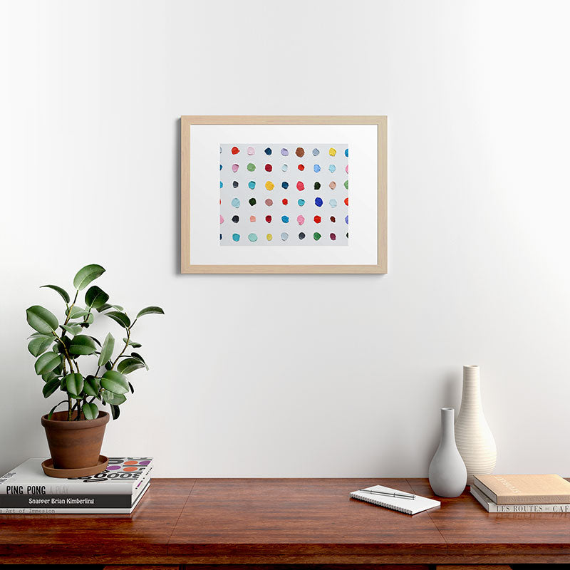 Infinite Polka Daubs Framed Art Print Gallery Image 64