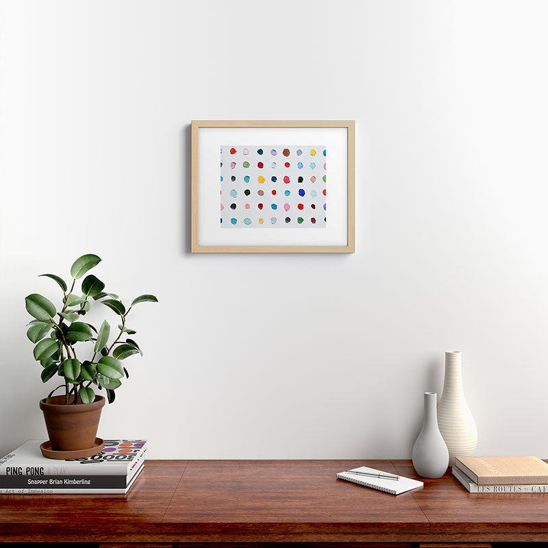 Infinite Polka Daubs Framed Art Print Gallery Image 25