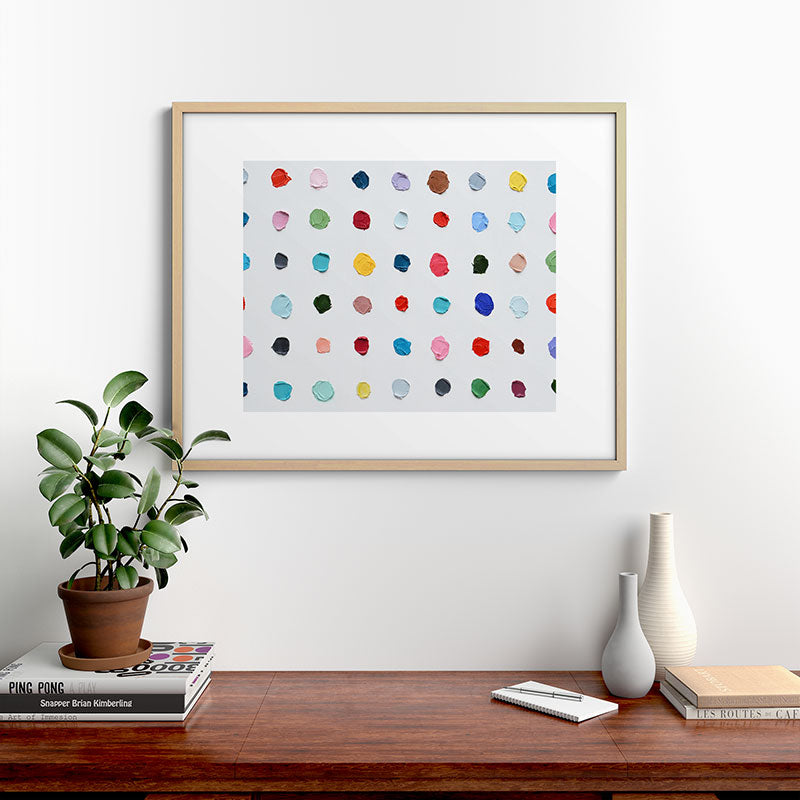 Infinite Polka Daubs Framed Art Print Gallery Image 29