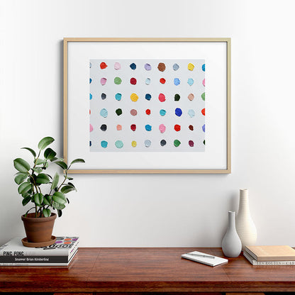 Infinite Polka Daubs Framed Art Print Gallery Image 29
