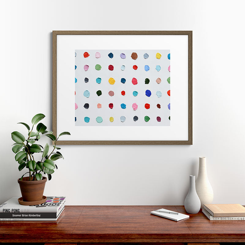 Infinite Polka Daubs Framed Art Print Gallery Image 58