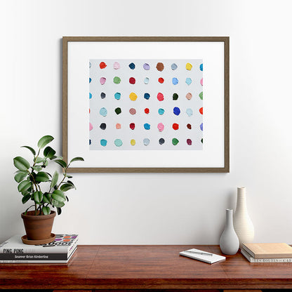 Infinite Polka Daubs Framed Art Print Gallery Image 58