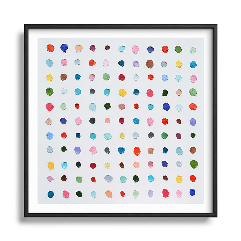 Infinite Polka Daubs Framed Art Print Gallery Image 122