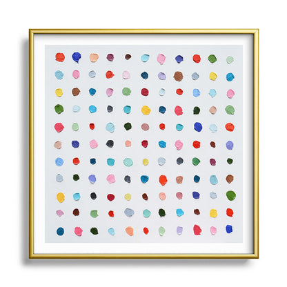 Infinite Polka Daubs Framed Art Print Gallery Image 133