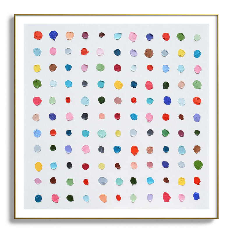 Infinite Polka Daubs Framed Art Print Gallery Image 139