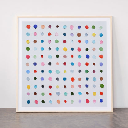 Infinite Polka Daubs Framed Art Print Gallery Image 33