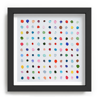 Infinite Polka Daubs Framed Art Print Gallery Image 90